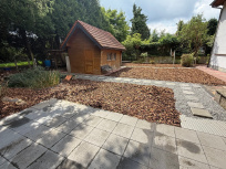 Garten Rückseite Anbau